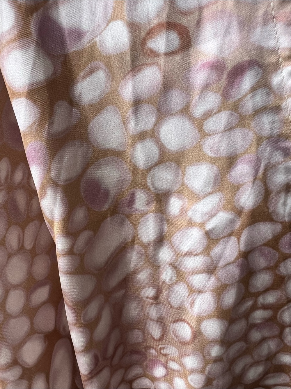 L'Academie One-Shoulder Dress in Blush Beige Print Size Small - Picture 6 of 10